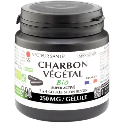 Photo Charbon Bio 90 Gélules Vecteur Santé