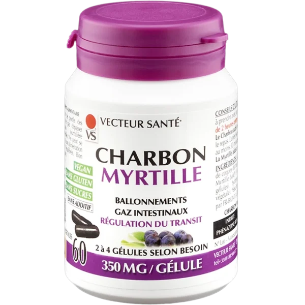 Photo Charbon Myrtille Vecteur Santé®