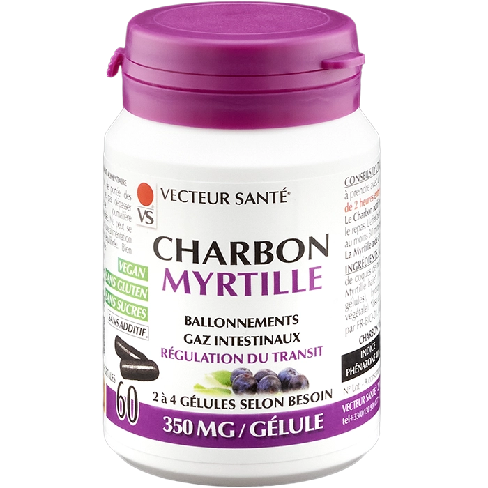 Photo Charbon Myrtille Vecteur Santé®