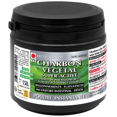 CHARBON VÉGÉTAL POUDRE INSTANTANÉE