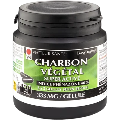 Photo Charbon Végétal Super Activé Gélules Vecteur Santé®