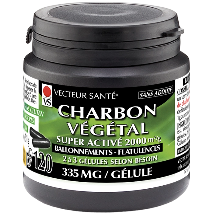 CHARBON VÉGÉTAL SUPER ACTIVÉ GÉLULES