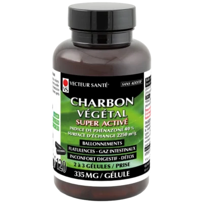 CHARBON VÉGÉTAL SUPER ACTIVÉ GÉLULES