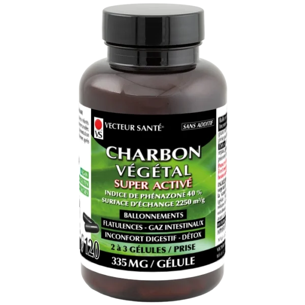 CHARBON VÉGÉTAL SUPER ACTIVÉ GÉLULES