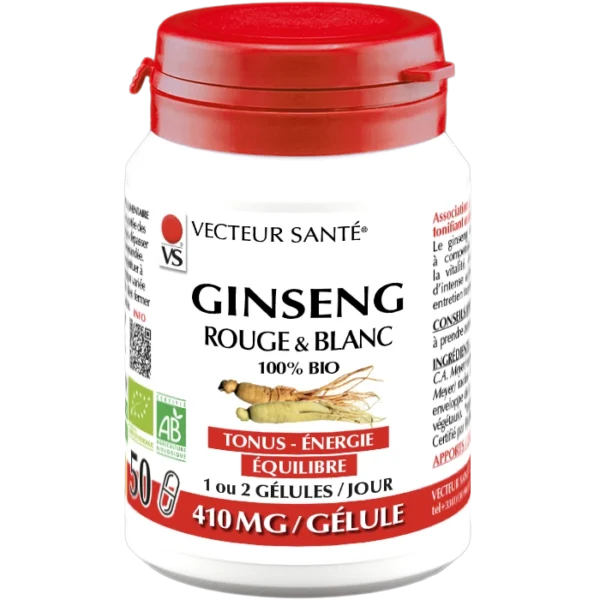 ginseng rouge blanc bio vecteur santé