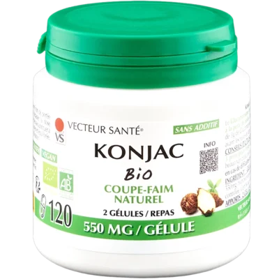 Photo Konjac Bio Gélules Coupes-Faim Vecteur Santé