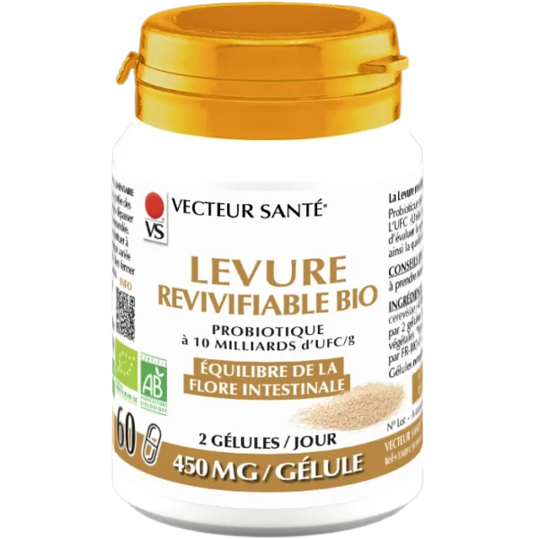 Levure revivifiable bio vecteur santé