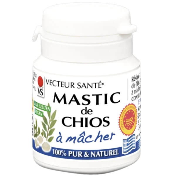 Photo Mastic de Chios à mâcher en larmes Vecteur Santé