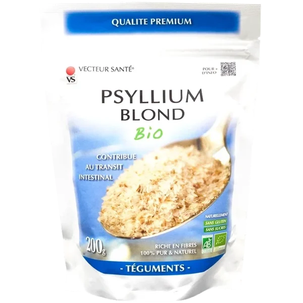 Photo Psyllium Blond Téguments Bio 200g de Vecteur Santé