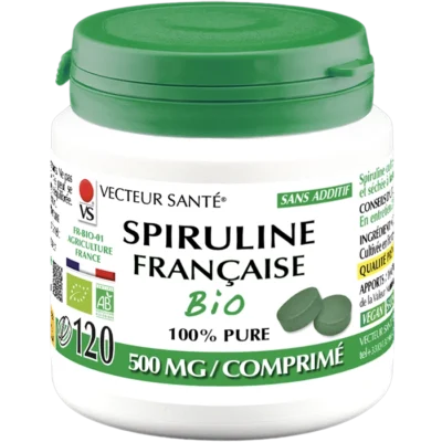 Photo Spiruline Française Bio Comprimés de Vecteur Santé