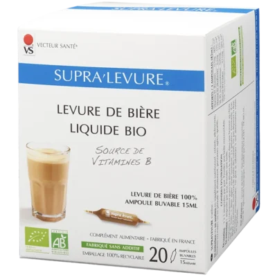 Photo SUPRA'LEVURE® Levure Bière Bio Liquide de Vecteur Santé