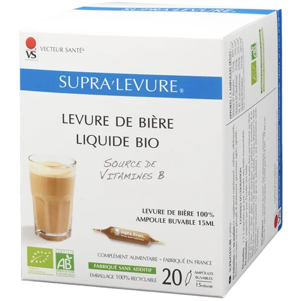 Photo SUPRA'LEVURE® Levure Bière Bio Liquide de Vecteur Santé