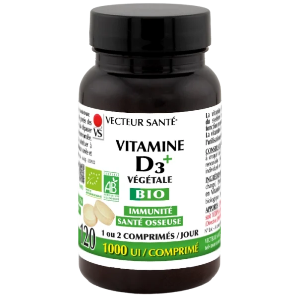 VITAMINE D3+ BIO - COMPRIMÉS Vecteur Santé