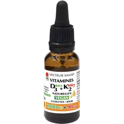 VITAMINE D3 BIO + K2<sup style="font-size:10px;">MK7</sup> - GOUTTES