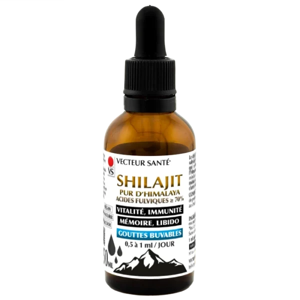 SHILAJIT GOUTTES BUVABLES Vecteur Santé